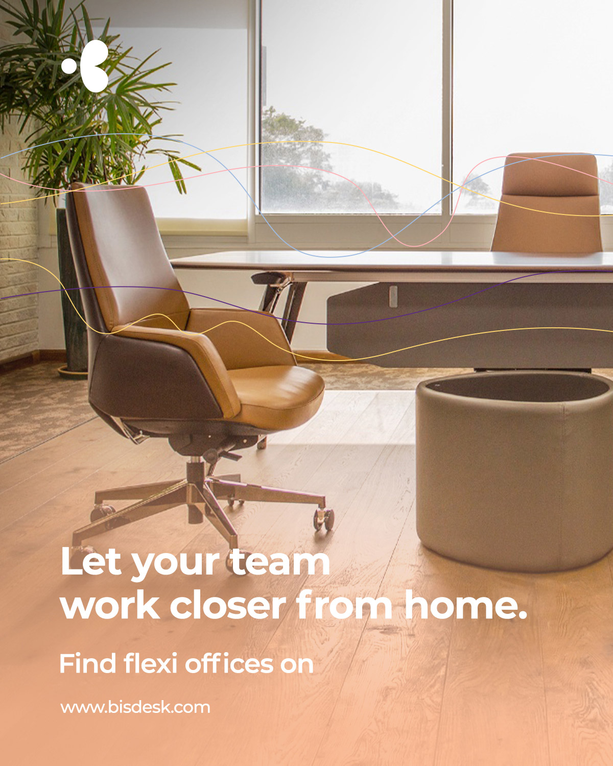Coworking and office space campaign design by Creative Manda, Dubai